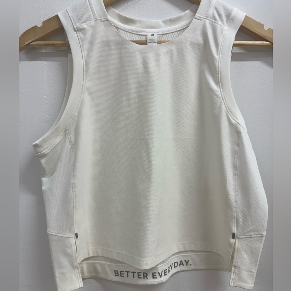 Lululemon Athletica Cream Muscle Tee